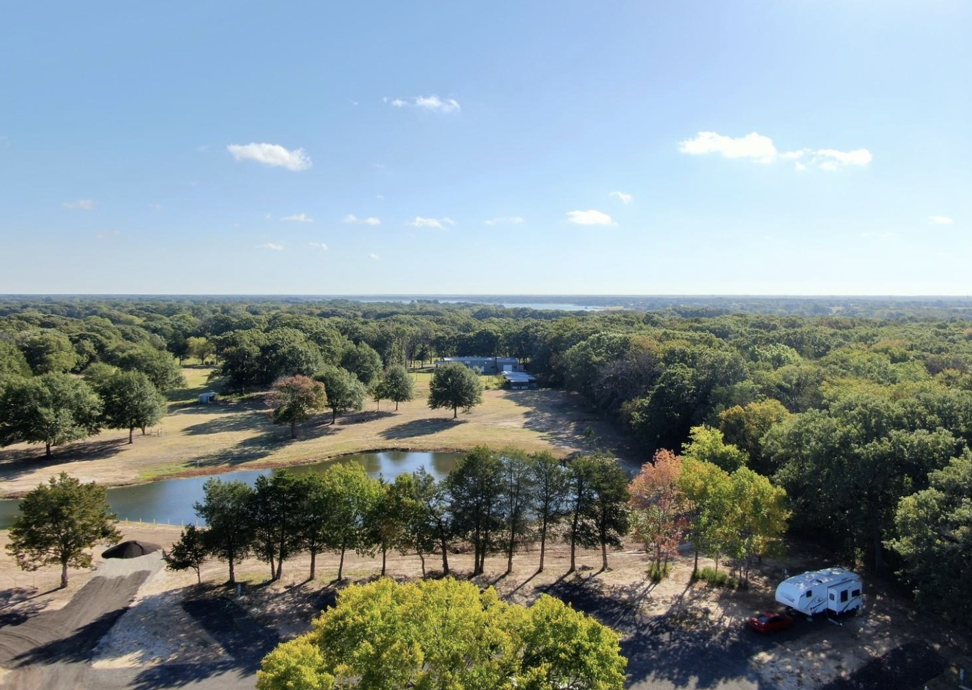 Aerial screenshot of an RV park from the RE101 property collection